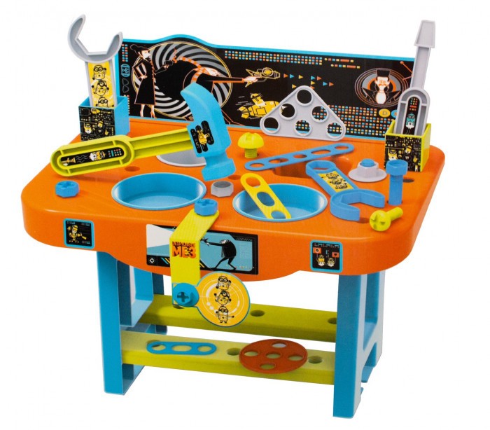 098837 Bureau d'activité pour enfants Cattivissimo ME avec 22 accessoires MINION