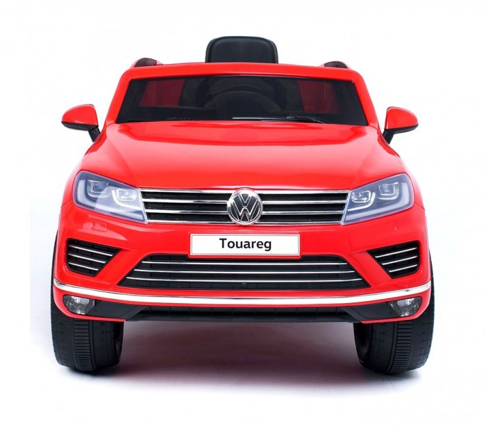 B81323 Voiture télécomandée enfant Suv VOLKSWAGEN Touareg siège cuir 12V lcd MP4