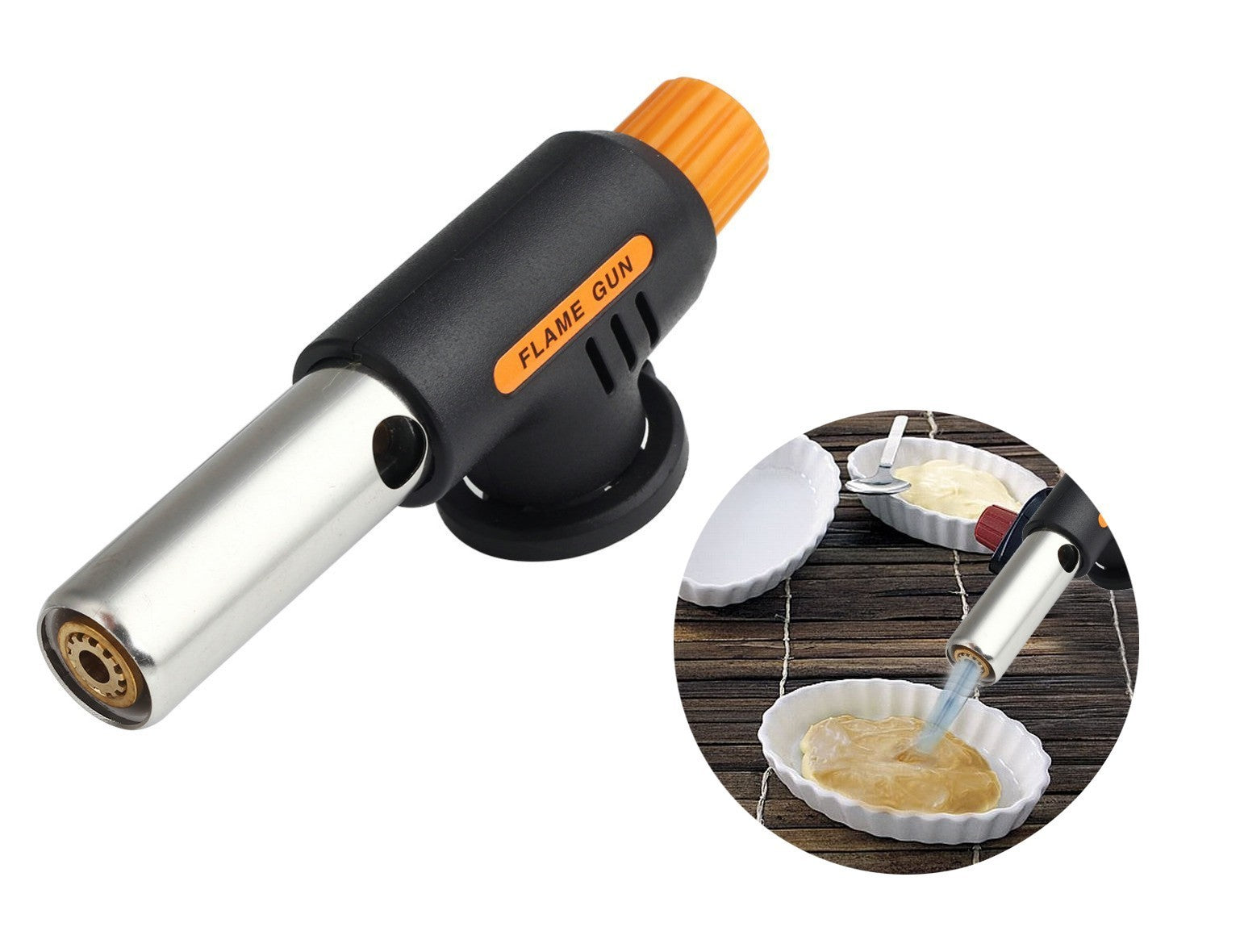 Chalumeau butane ideal pour cuisine - pour caraméliser