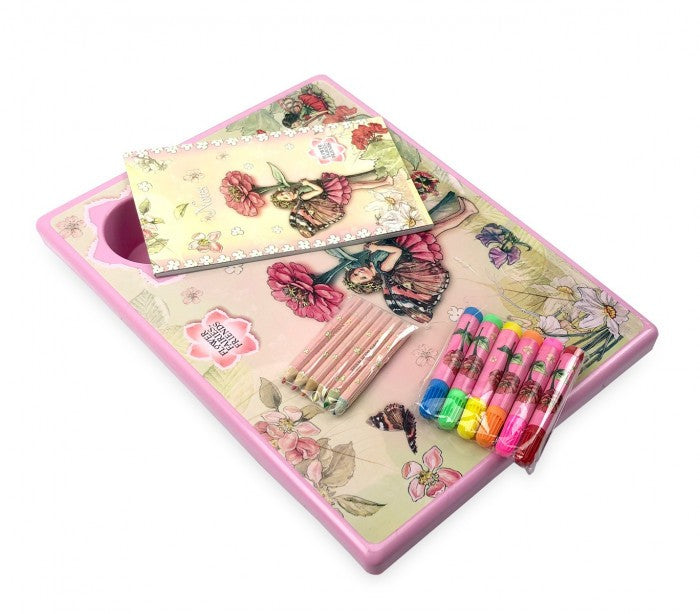 031406 Coussin d'activités et de dessins avec feutres crayons de couleurs