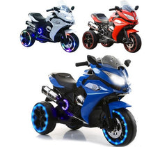Moto électrique pour enfants 12V avec entrée MP3 et lumières LED