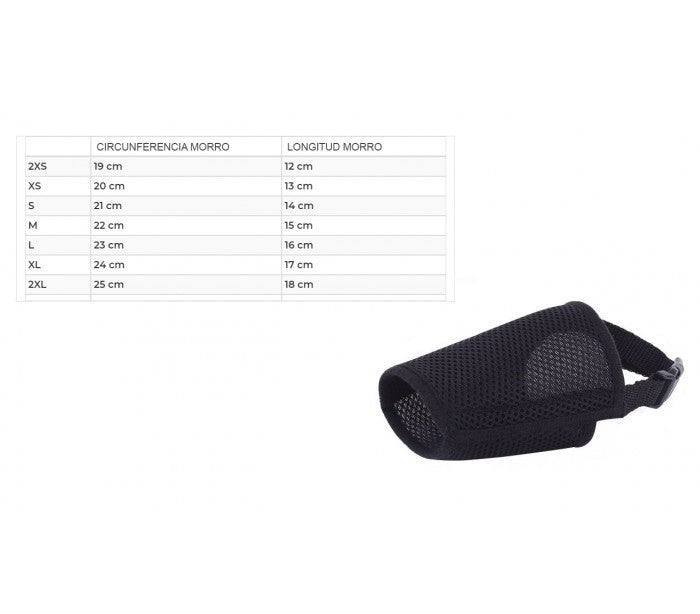 Muselière en nylon NOBLEZA réglable et facile à utiliser