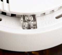 17330 Détecteur de fumée SMOKE ALARM rond automatique avec vis de fixation