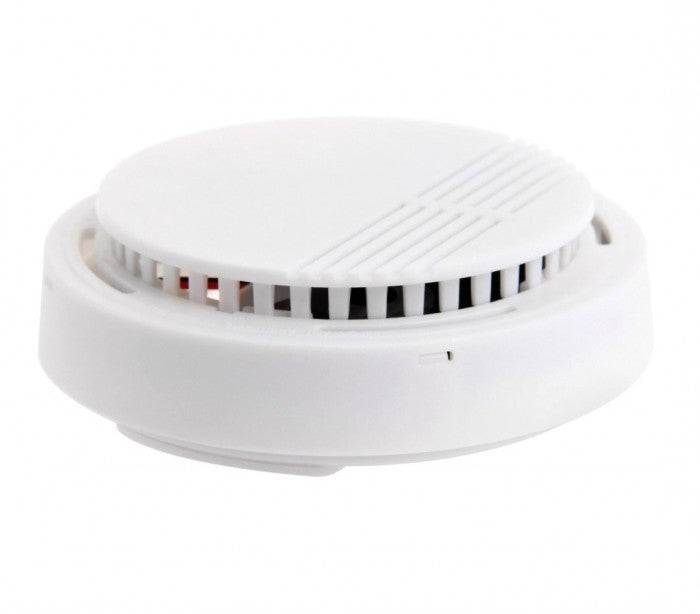 17330 Détecteur de fumée SMOKE ALARM rond automatique avec vis de fixation
