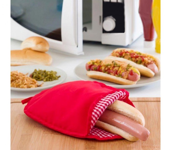 178019 Sac de cuisson de 1 ou 2 HOTDOGS au micro-ondes, prêt en une m