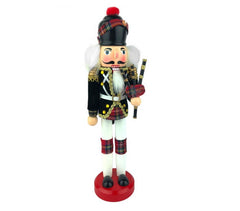 831003 Soldat décoratif CORNAMUSA 30 cm en bois peint à la main
