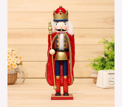 831041 Soldat décoratif  38 cm en bois peint à la main Rois differents modèles