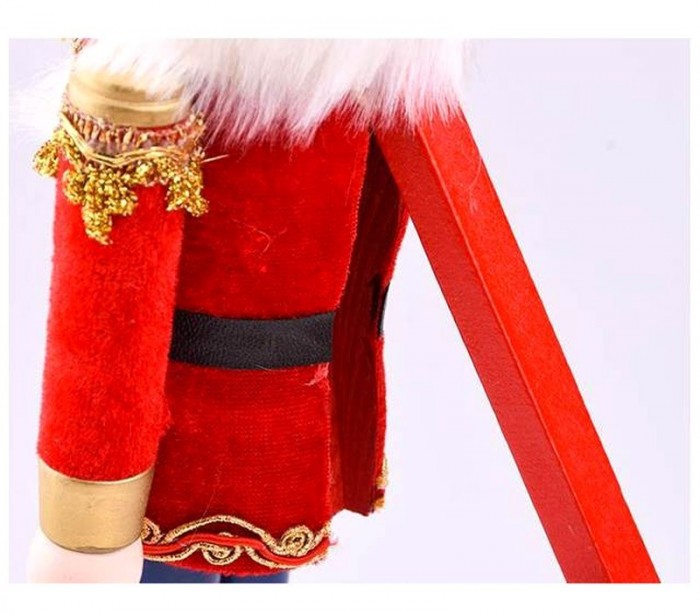 831034 Soldat décoratif  38 cm en bois peint à la main Rois differents modèles