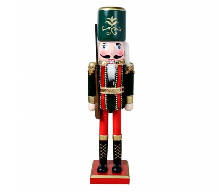 831034 Soldat décoratif  38 cm en bois peint à la main Rois differents modèles