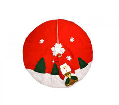 030710 Couvre-pied de sapin de noël circulaire 100cm diamètre 2 modèles