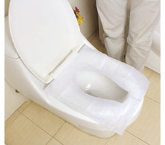 055991 Lot de 10 couvre-sièges WC en papier jetables dans les toilettes DOLLY