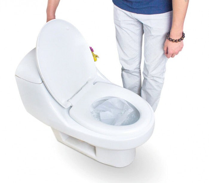 055991 Lot de 10 couvre-sièges WC en papier jetables dans les toilettes DOLLY