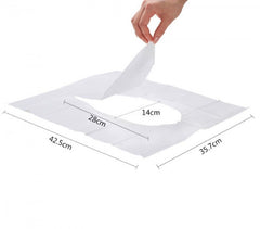 055991 Lot de 10 couvre-sièges WC en papier jetables dans les toilettes DOLLY