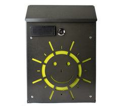 Boîte aux lettresIron Grey Art 730f de soleil avec serrure 21X8X