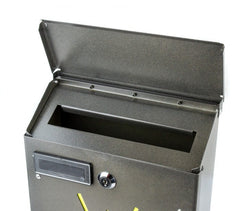 Boîte aux lettresIron Grey Art 730f de soleil avec serrure 21X8X