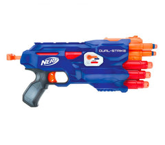 945459 NERF GUN Dual Strike 3x3x avec sélecteur de cartouches grand/petit Hasbro