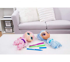 373804 Poupées Shimmer & Shine Deluxe à colorier avec feutres inclus
