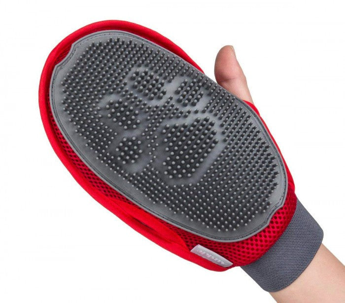 001705 Gant brosse NOBILITY pour enlever les poils morts des animaux