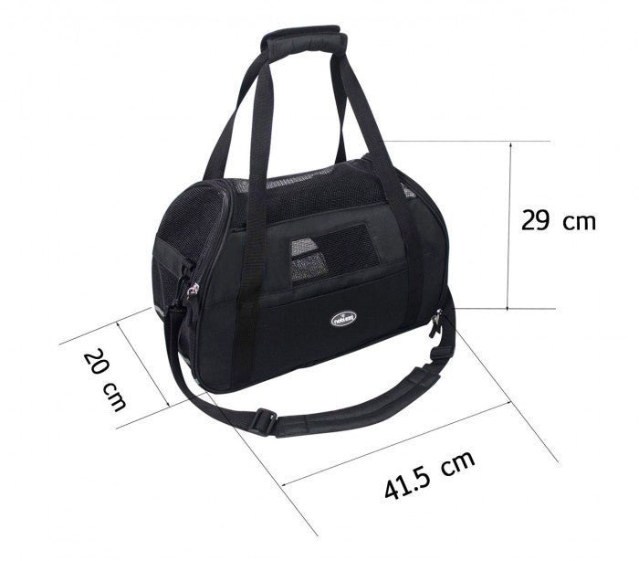 030125 Sac de transport pour animaux NOBLEZA avec prises d'air 42x20x29 cm