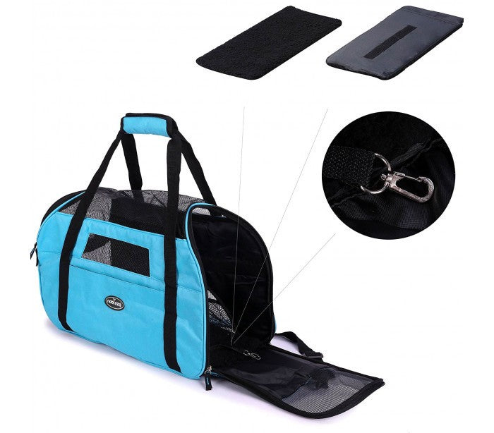 030163 Sac de transport pour animaux NOBLEZA avec prises d'air 48x25x33 cm
