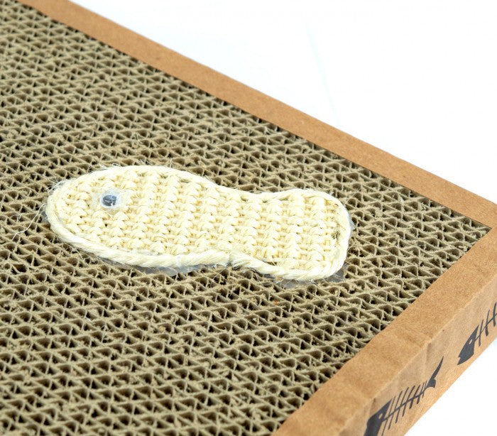 026432 Grattoir NOBLEZA carton parfumé pour chats 38.2x23x4 cm FISHING Box