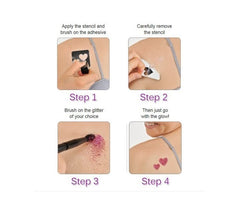 Glitter Shimmer tatouage  temporaire scintillant paillettes tatouage temporaire