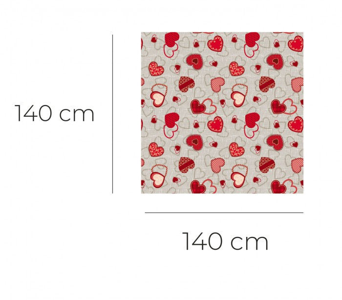 Dchome Love 385 7184 nappe en pvc haute qualité 140x140 cm