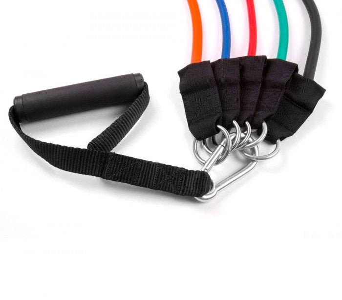 Ensemble de bandes élastiques et tendeurs pour entrainement et réhabilitation