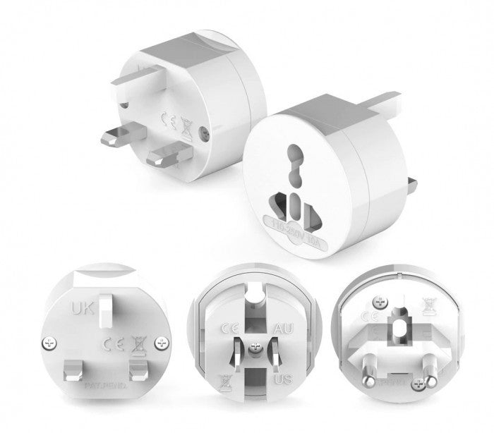 Adaptateur pour prises internationales de 125V 6A à 250V 13A 16  modes