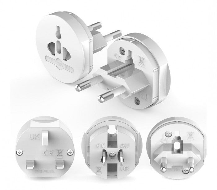 Adaptateur pour prises internationales de 125V 6A à 250V 13A 16  modes