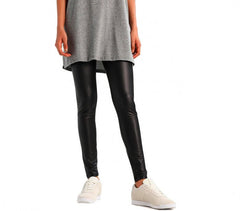 OV3302 Legging thermique pour femme en cuir SEXY WOMAN   mod. Yaten felpato