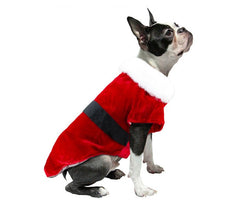 6072  Costume de Noël avec fermeture, scratch pour petits chiens