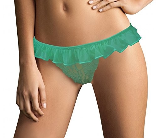 Lot de 12 tangas / strings sexy dentelle et volant - taille unique