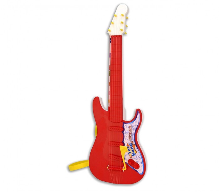 BONTEMPI 205401 guitare rock avec bandoulière hawaïenne, 6 cordes en nylon