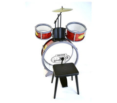 BONTEMPI 514504 - Batterie de 4 éléments avec baguettes, tabouret, symablalle