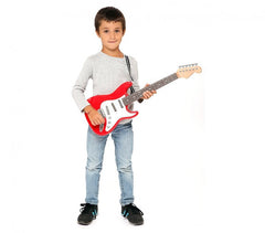 BONTEMPI 241300 Guitare électrique Rock 6 cordes en métal avec bandoulière