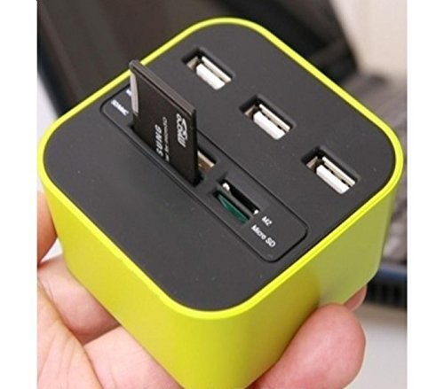 Lecteur / Adaptateur de carte 3 ports USB 2.0 SD TF-M2-MS-CARD