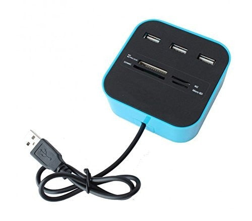 Lecteur / Adaptateur de carte 3 ports USB 2.0 SD TF-M2-MS-CARD