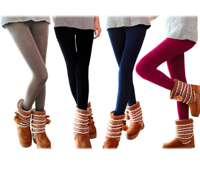 Ensemble de 5 leggings thermiques GAIA pour femmes avec intérieur polaire 