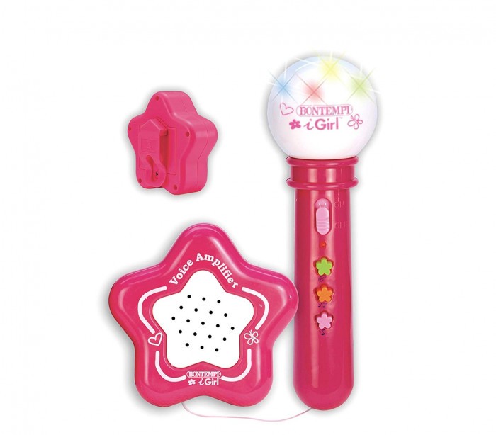 Bontempi 42417 Microphone karaoké iGirl avec amplificateur externe et sons
