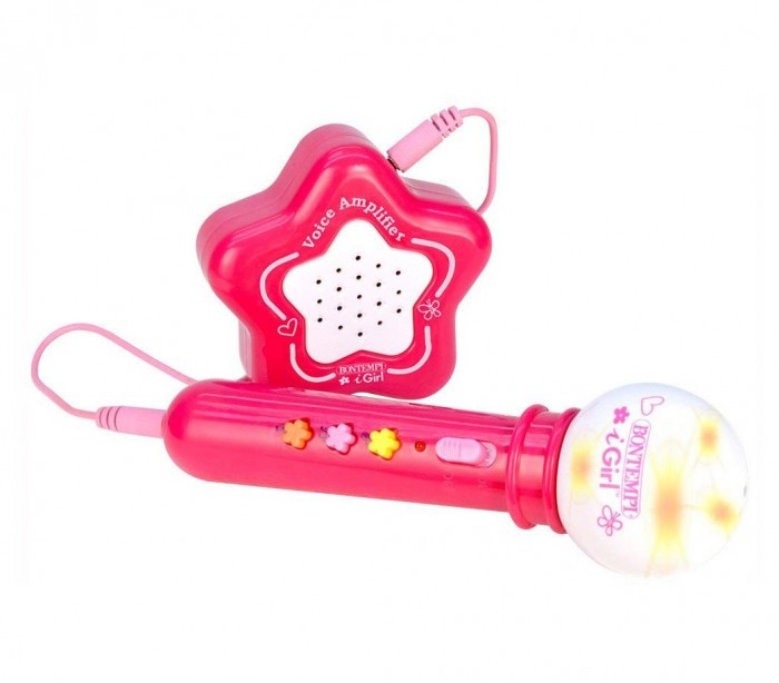 Bontempi 42417 Microphone karaoké iGirl avec amplificateur externe et sons