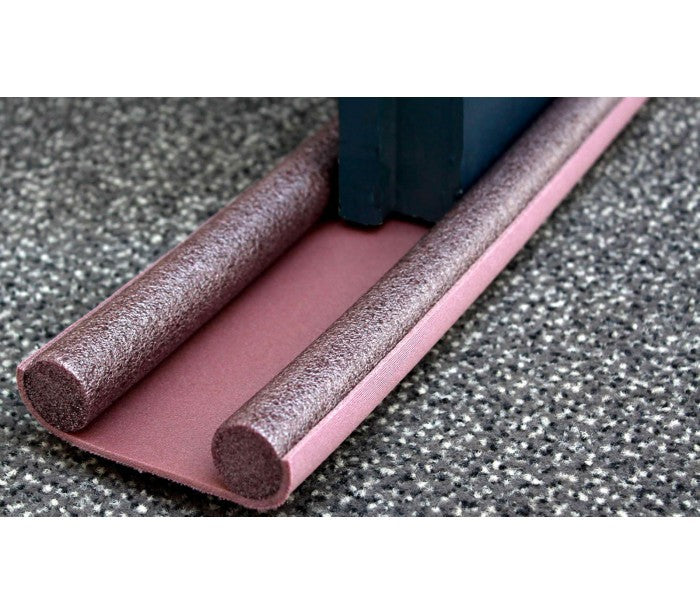 1470 Double Boudin de porte stop froid  pour portes 95x950mm marron