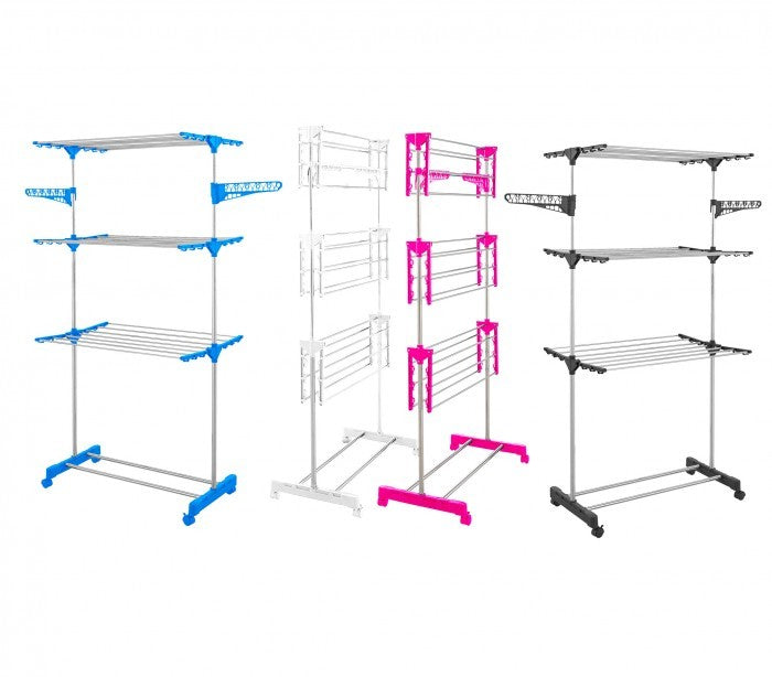 JL8188 Etendoir  JOLI 3 étages avec système economie d'espace 165x78x42cm