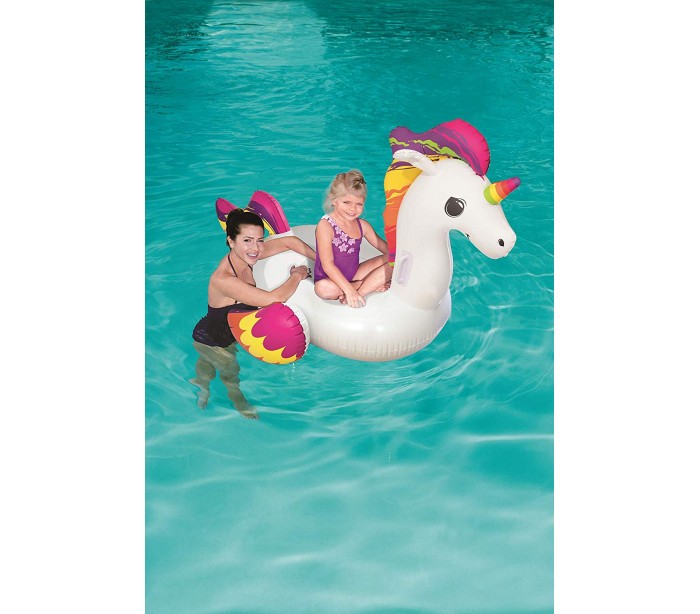 41114 Licorne gonflable à chevaucher 165 x 145 cm BESTWAY avec poignées