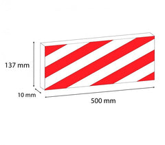 1810 05 Geko Box Large 2 Panneaux adhésifs antichocs pour garage 50x13cm