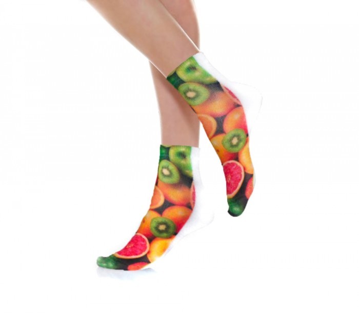 Pack 3 paires de chaussettes FUNNY COLORS pour femmes imprimées en couleur 3D