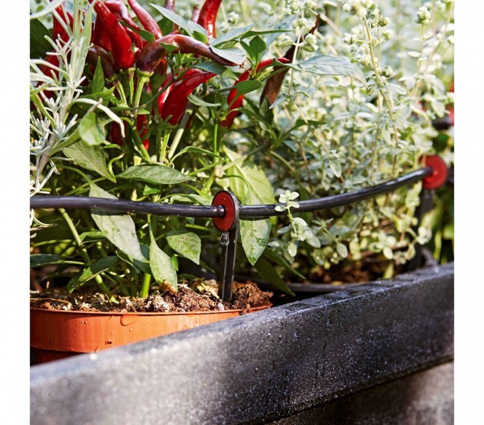 801001 Kit de micro irrigation 71 PZ GARDEN avec tuyau de 23 m