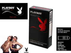 Pack 12 préservatifs Stimulant - sensibilité maximales - PLAYBOY- boite rouge