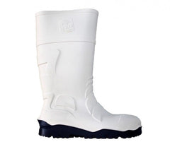 GENT O4 Botte haute imperméable Unisexe blanche LEWER sans pointe ni plaque
