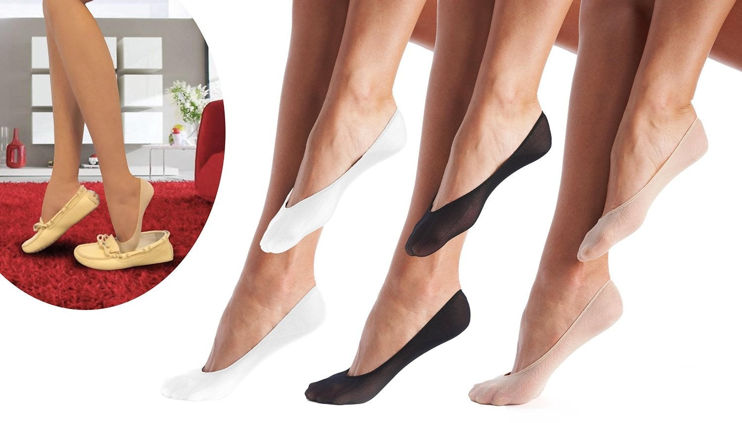 Pack 12 paires de chaussettes - mod. Pikis - invisibles pour l'homme et la femme
